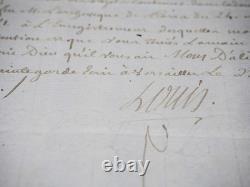 LOUIS XVI lettre manuscrite signée Breteuil Archevêque 1784