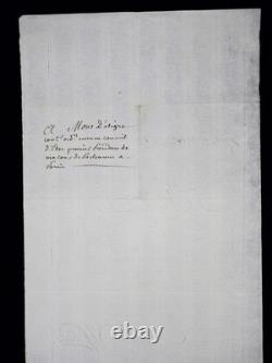 LOUIS XVI lettre manuscrite signée Breteuil Archevêque 1784