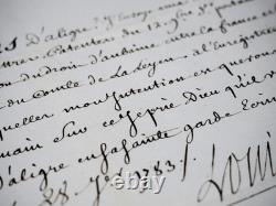 LOUIS XVI lettre manuscrite signée Chaillou droit d'aubaine 1783