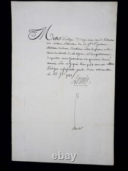 LOUIS XVI lettre manuscrite signée Chaillou droit d'aubaine 1783