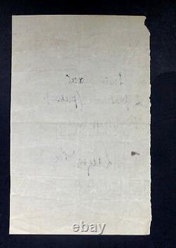 LUGNE-POE Aurélien LETTRE AUTOGRAPHE SIGNÉE, RÉSERVATION DE PLACES c. 1890