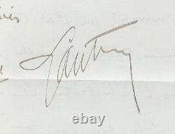 LYAUTEY (Hubert) Lettre autographe signée Thorey 1er août 1926