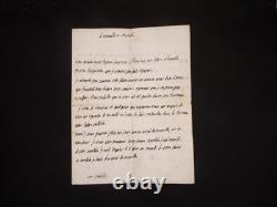 Lamoignon de MALESHERBES Lettre autographe signée Manuscrit Louis XVI