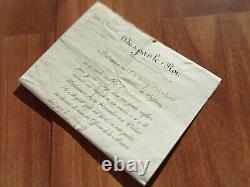 Las Lettre Autographe Signée Louis XVIII Marine Lettre De Service Ministre 1815