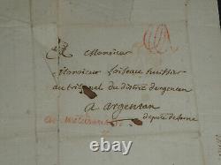 Lautour Duchalit Lettre autographe signée Révolution française 1792