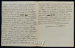 Le Duc De Caylus Lettre Autographe Signée De 3 Pages Avec Livret Mémoire, 1773