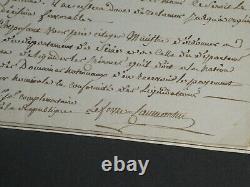 Lefebvre de Caumartin Lettre autographe signée au Ministre des Finances 1796