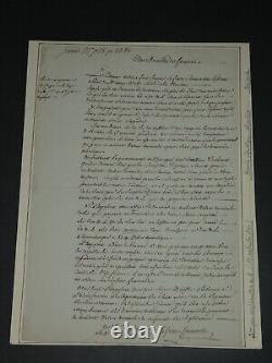 Lefebvre de Caumartin Lettre autographe signée au Ministre des Finances 1796