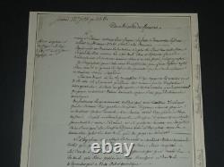 Lefebvre de Caumartin Lettre autographe signée au Ministre des Finances 1796