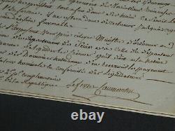 Lefebvre de Caumartin Lettre autographe signée au Ministre des Finances 1796