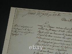 Lefebvre de Caumartin Lettre autographe signée au Ministre des Finances 1796
