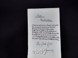 Léon Gabriel Gros Route Lettre Poème Manuscrit Signé à Léon Vérane 1925