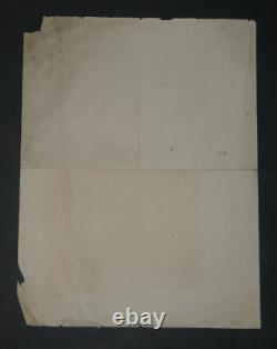 Léon Parvillée Lettre autographe signée Céramique décorative 1884