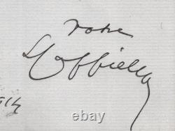 Leonetto Cappiello Carte lettre autographe signée 1914