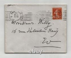 Leonetto Cappiello Carte lettre autographe signée 1914