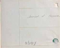 Léopoldine HUGO Très rare lettre autographe signée à Auguste Vacquerie