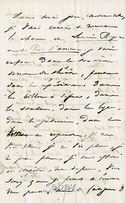 Léopoldine & Victor HUGO Lettre autographe signée par le père et sa fille 1833