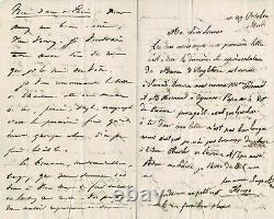 Léopoldine & Victor HUGO Lettre autographe signée par le père et sa fille 1833