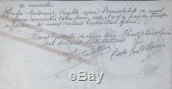 Les Frères FRATELLINI Lettre autographe signée. Le cirque et l'opérette