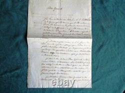 Lettre Autographe Militaire Signee De Caraman 1817