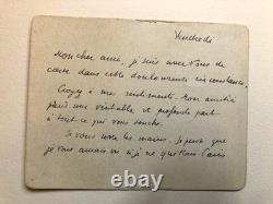 Lettre Autographe Signée L. A. S Carte Paul Valéry Condoléances