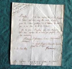 Lettre Autographe Signée de Fontanes en 1809