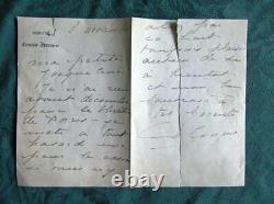 Lettre Autographe Signée de Gabrielle Colona-Romano en 1943