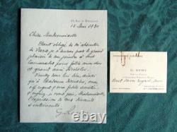 Lettre Autographe Signée de Georges Rémy. (1 LAS) 1930