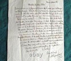 Lettre Autographe Signée de Giacomo Meyerbeer 1858