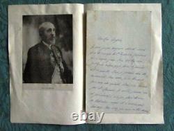 Lettre Autographe Signée de Jules Clarétie 1889