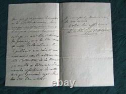 Lettre Autographe Signée de Louis Philippe d'Orléans. (20 juin 1870). 3 pages