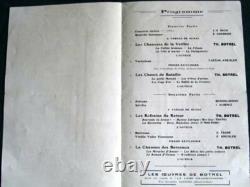 Lettre Autographe Signée de Théodore Botrel 1923