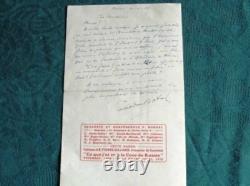 Lettre Autographe Signée de Théodore Botrel 1923