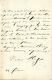 Lettre Autographe Signée De Victor Hugo Signature De Belle Qualité! A Voir