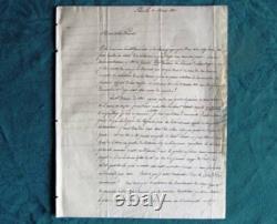 Lettre Autographe militaire signée de Gourgues 1831