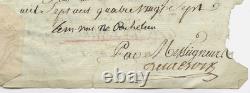 Lettre Autographe signée L. F. A. DU PLESSIS RICHELIEU 1787