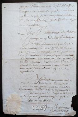Lettre Autographe signée L. F. A. DU PLESSIS RICHELIEU 1787