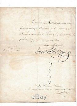 Lettre De Convocation A La Chambre Adressee A M De Montozon Signe Louis Philippe