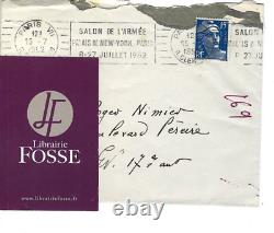Lettre autographe et signée de Marie LAURENCIN à Roger NIMIER, 14 juillet 1952