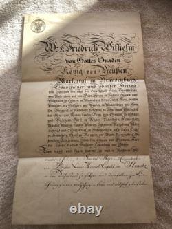 Lettre autographe signé de Frederic Guillaume IV roi de prusse