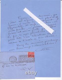 Lettre autographe signée Colette (1873-1954) à Maurice Saurel (27 nov 1941)