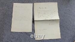 Lettre autographe signée Theodose Burette