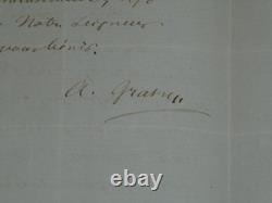 Lettre autographe signée d'Alphonse Gratry Préface en cours Science & religion