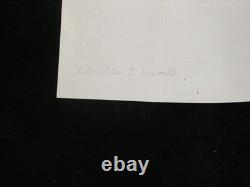 Lettre autographe signée d'Alphonse Gratry Préface en cours Science & religion