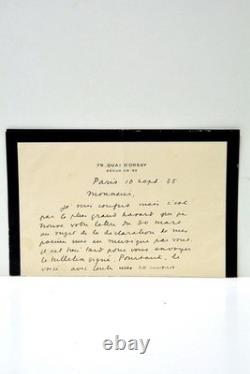 Lettre autographe signée de Francis Carco Paris 1935