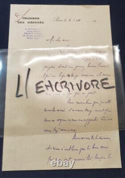 Lettre autographe signée de Gaston Monnerville 1945 Sénat / Guyane / Lot