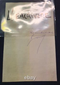 Lettre autographe signée de Gaston Monnerville 1945 Sénat / Guyane / Lot