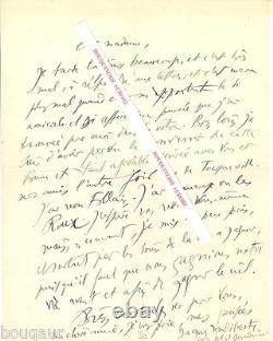 Lettre autographe signée de JACQUES AUDIBERTI écrivain et poète français 1948