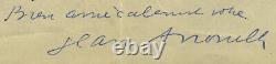 -= Lettre autographe signée de Jean ANOUILH, auteur dramatique 1934 =