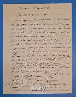 Lettre autographe signée de José Vianna Da Motta de 1931